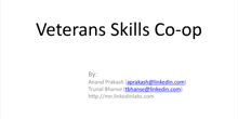Veterans Skills Co-op