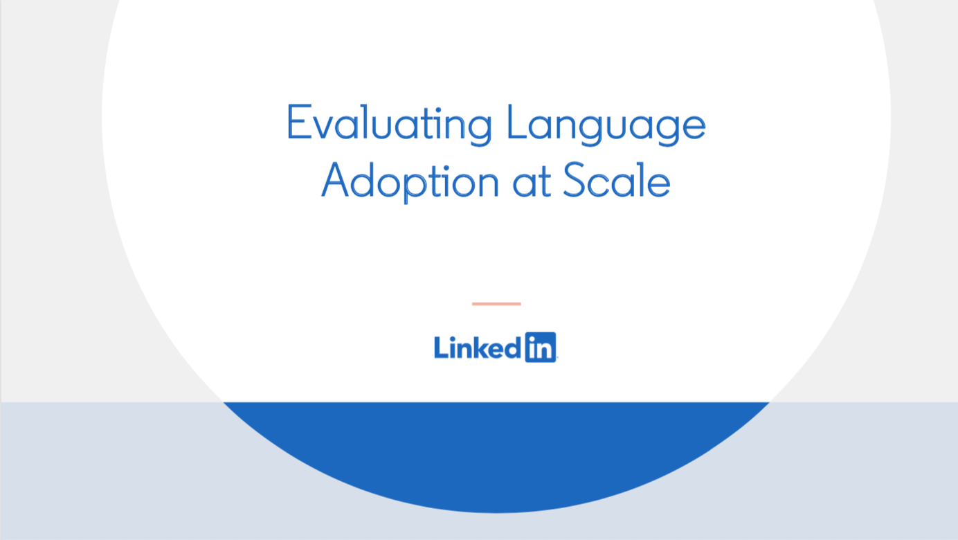 Evaluating Language Adoption At Scale